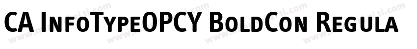 CA InfoTypeOPCY BoldCon Regular字体转换